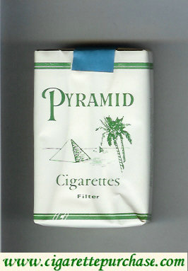 Pyramid Cigarettes Filter white and green soft box